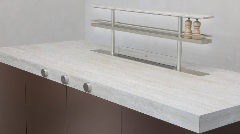 SKS Island System with spice rack and vent visible
