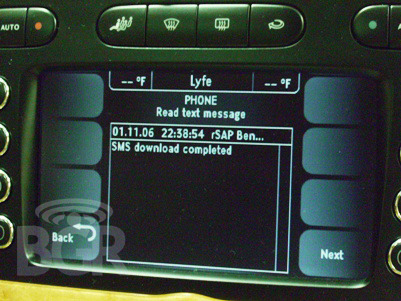 Bentley Flying Spur Cellphone display
