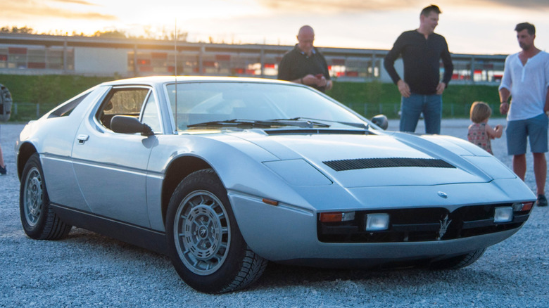 Front view of Maserati Merak