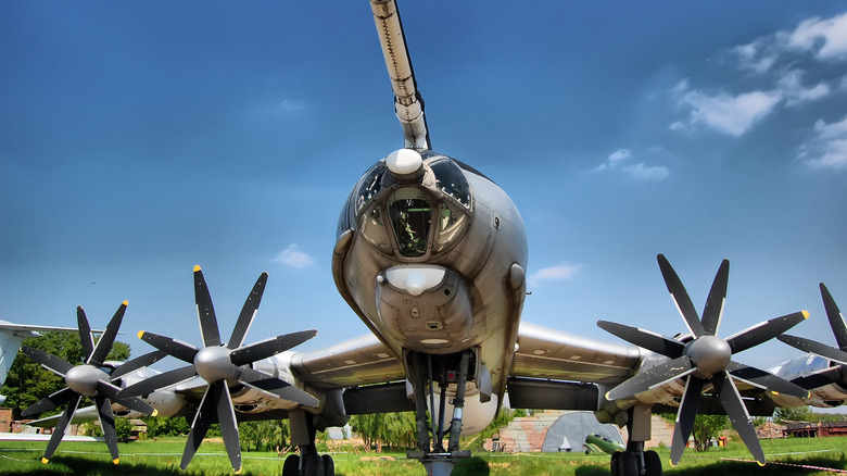 a Tu-95 on the ground