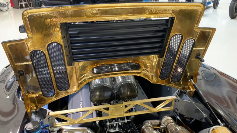 Engine bay on a McLaren F1