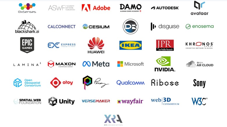 Metaverse Consortium founding members logos