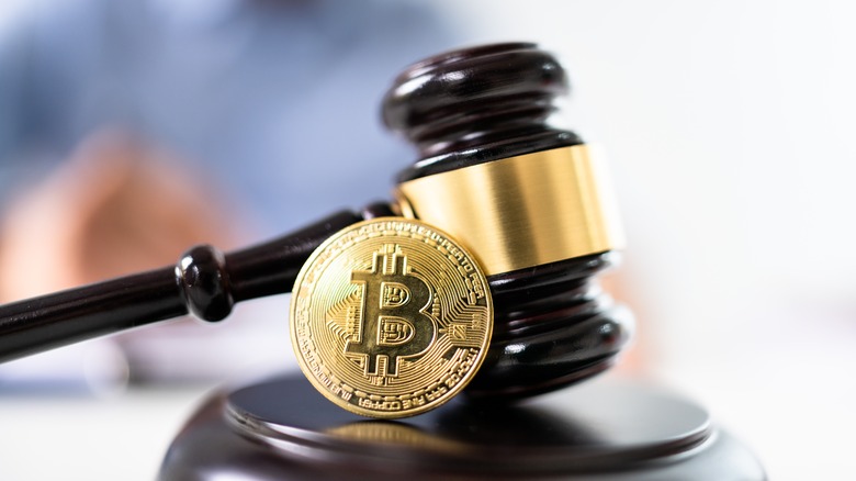 Crypto bitcoin gavel