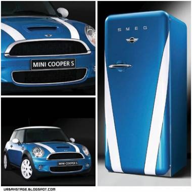 smeg mini-cooper fridge