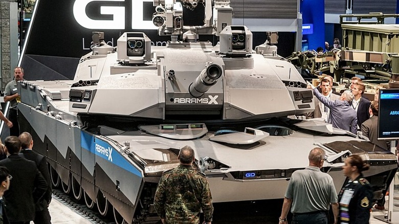 AbramsX tank at AUSA conference in 2022