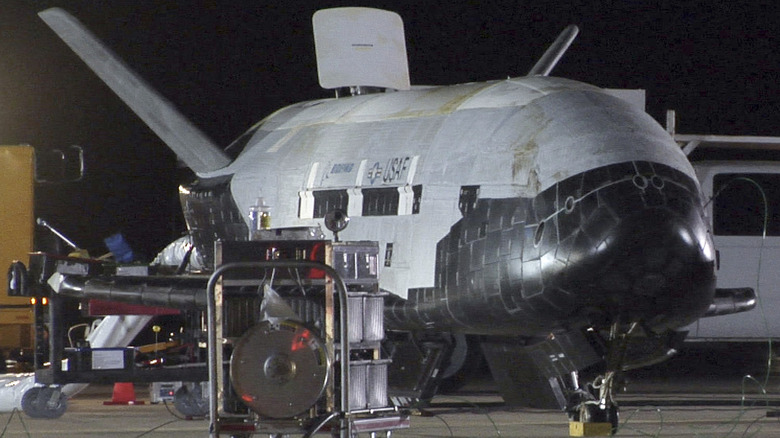 X-37B on the tarmac