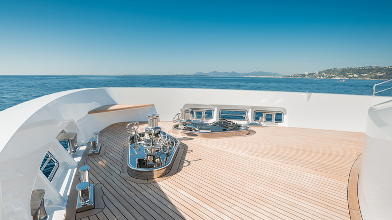 a super yacht deck