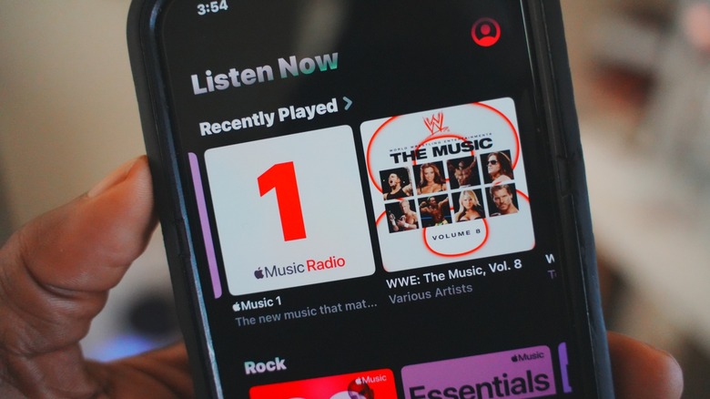 Apple Music app on iPhone