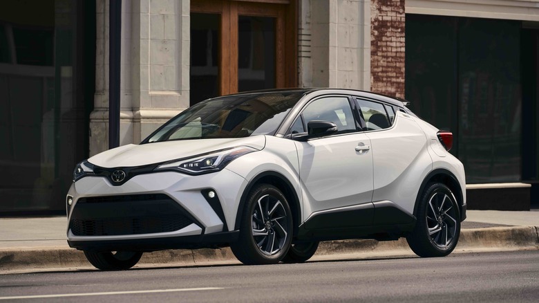 Toyota C-HR parked street