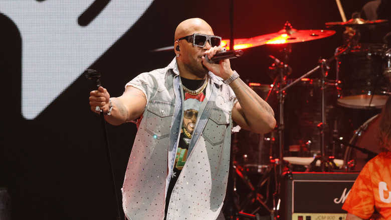 Flo Rida performing on stage