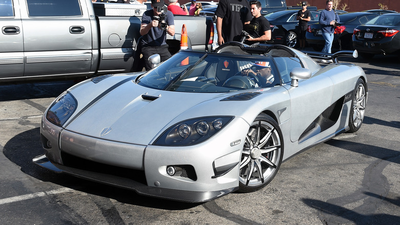 Mayweather driving Koenigsegg CCXR Trevita