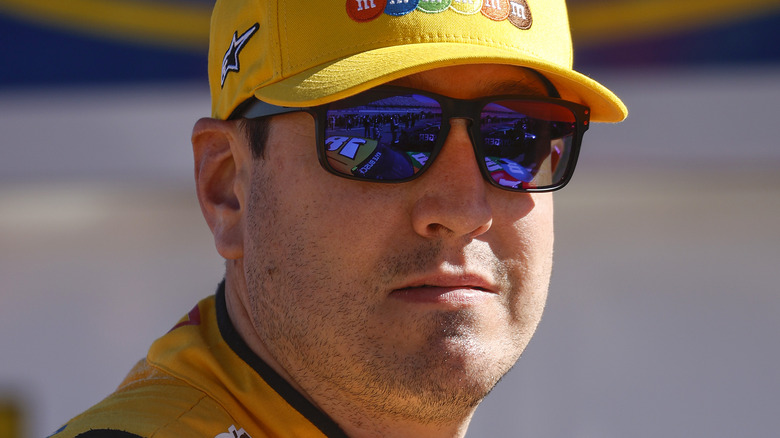 Kyle Busch with sunglasses