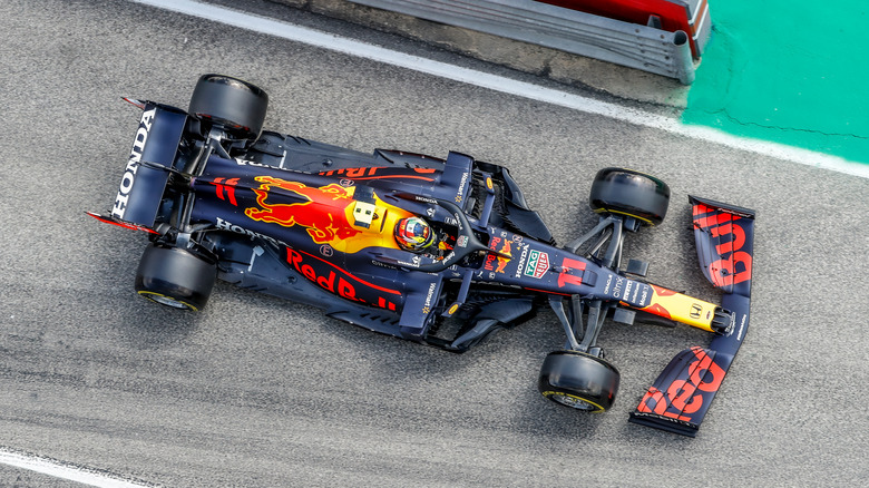 Sergio Perez Red Bull race car