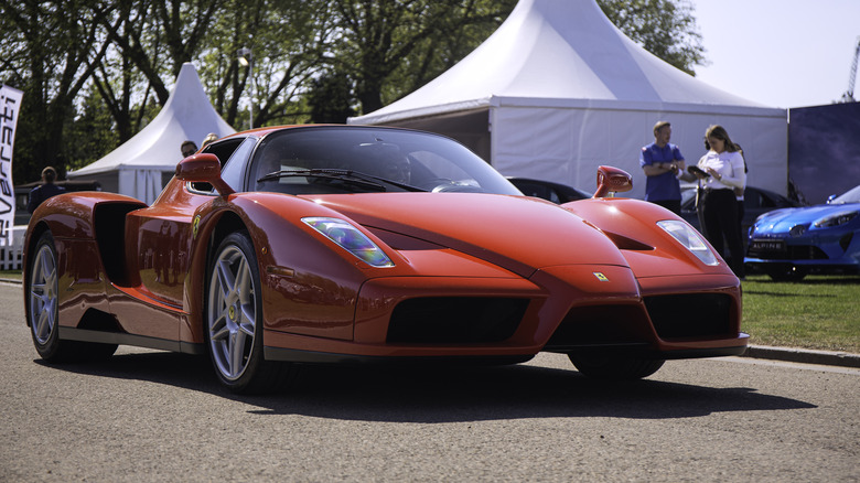 Ferrari Enzo parked car show