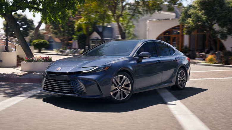 Toyota Camry parked in city lot