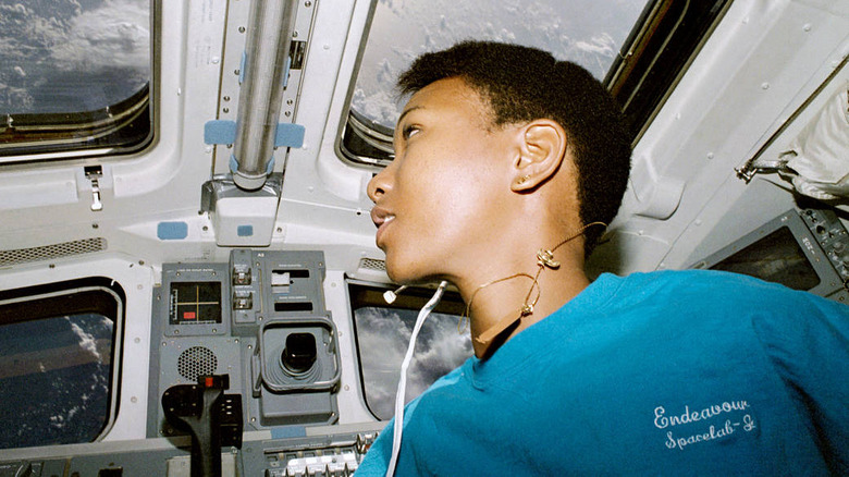 Mae Jemison aboard Space Shuttle Endeavor