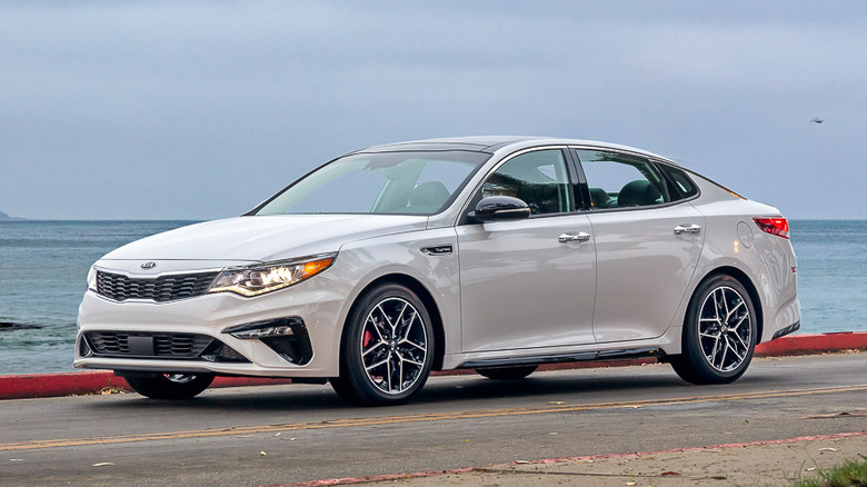 Kia Optima by ocean