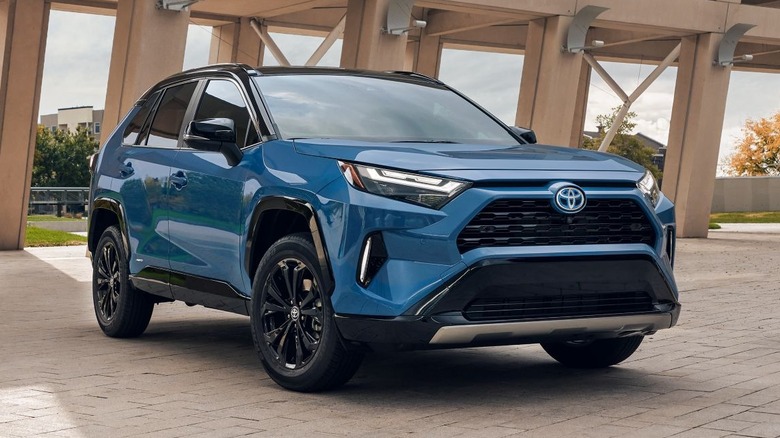 Toyota RAV4 hybrid parked
