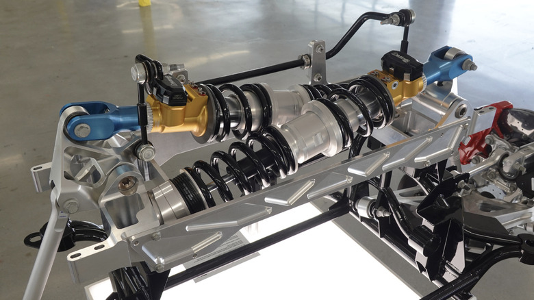 2025 Ford Mustang GTD rear suspension display