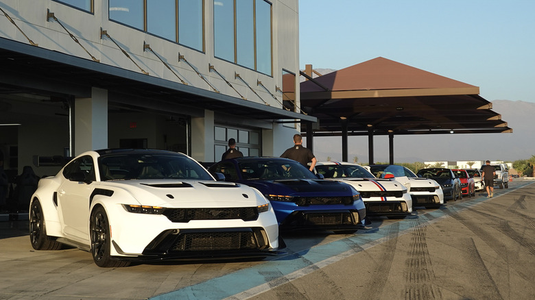 2025 Ford Mustang GTD lined up at the track