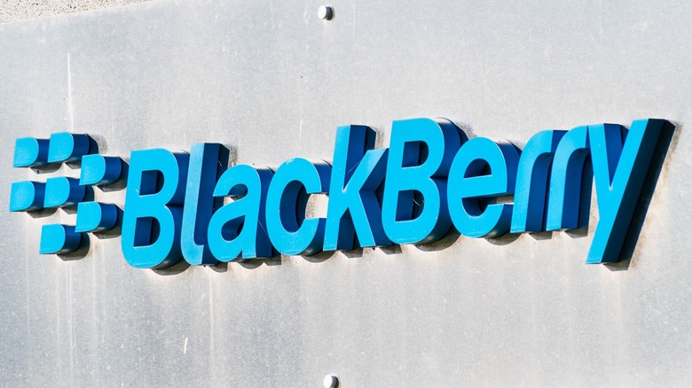 BlackBerry logo sign