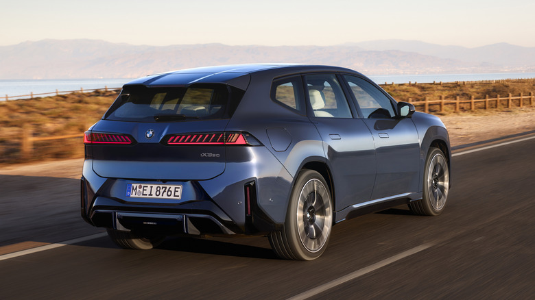 2026 BMW iX3 rear 3/4 view