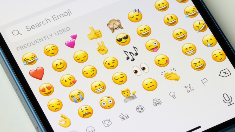 emojis on iPhone keyboard