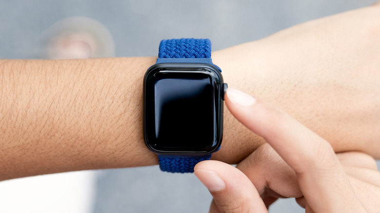 Apple Watch on wrist