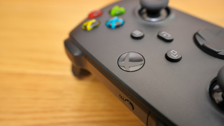 Close up of Xbox Series X controller
