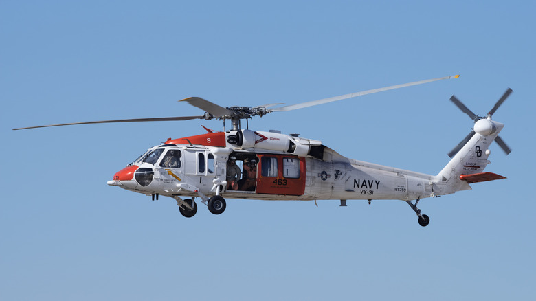 mh-60 sh-60 sea hawk rescue helicopter