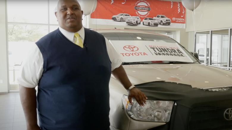 Victor Sheppard next to his million-mile Toyota Tundra