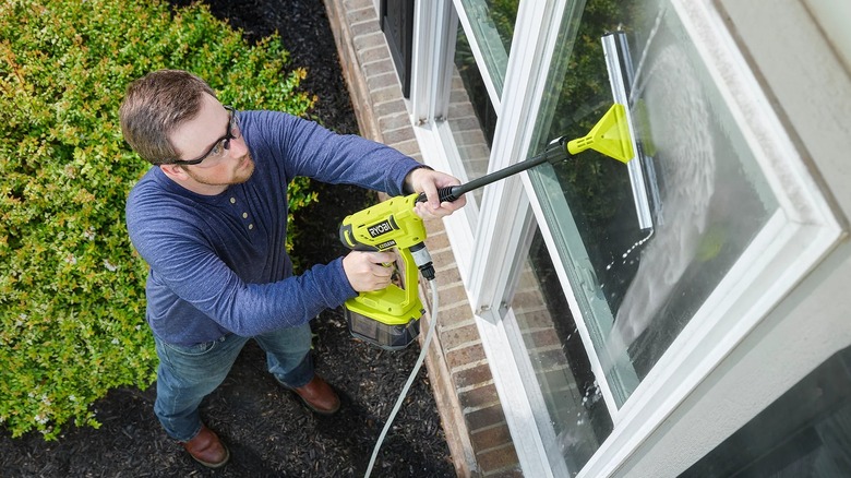 Ryobi EZ-Clean Power Cleaner with Squeegee attachment