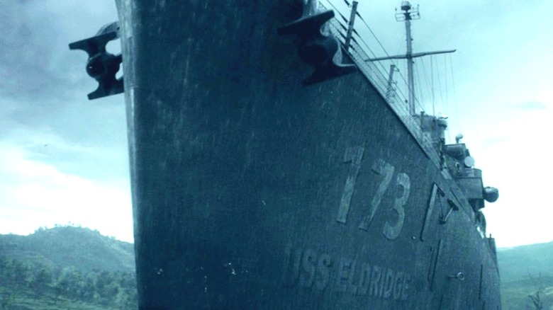 The USS Eldridge on land in "Loki"