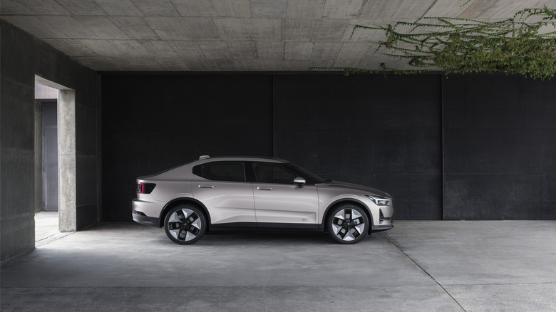 Polestar 2 in garage