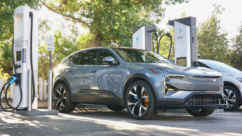 2025 Polestar 3 at a charging station