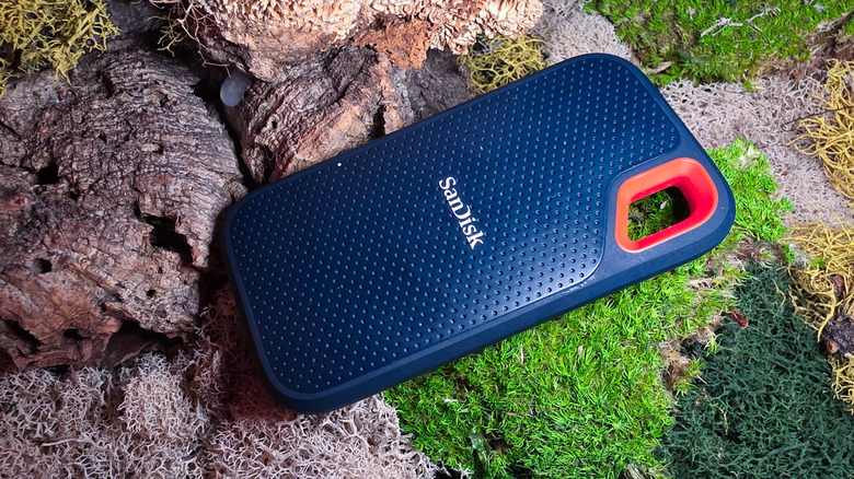 A SanDisk Extreme SSD drive