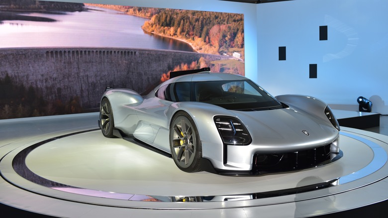 Porsche 919 Street on display facing front