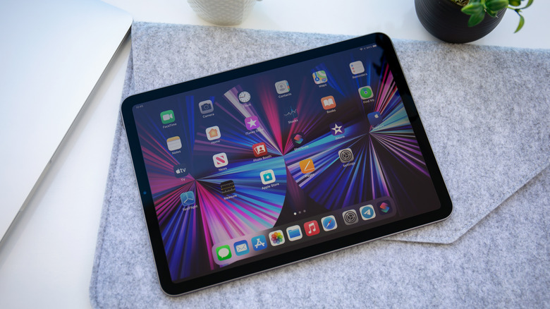 ipad on desk