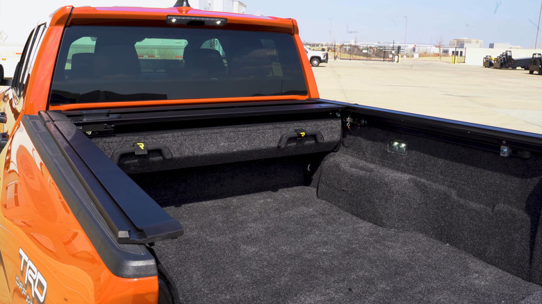 The canister of a retractable tonneau cover