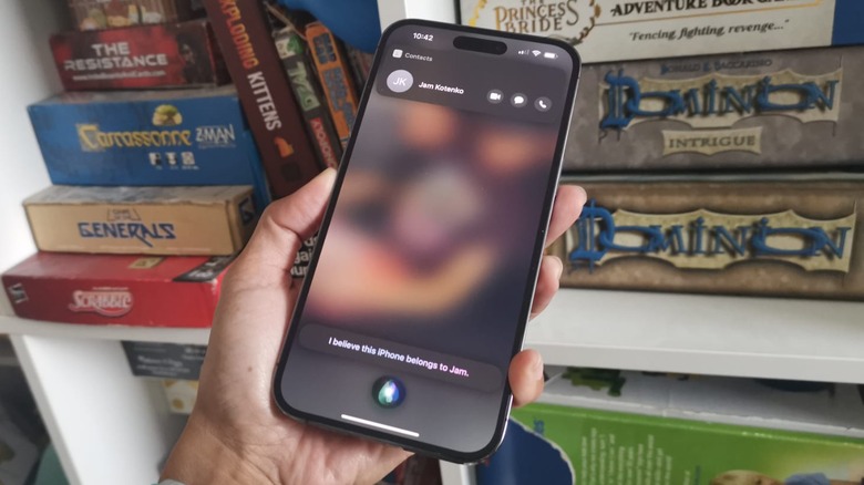 iPhone owner contact info Siri