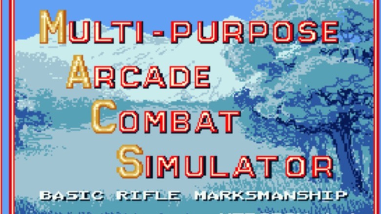 The title screen of MACS