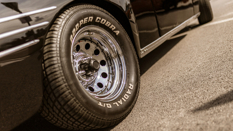 Cooper tires on a muscle car