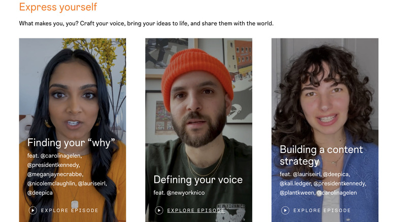 Instagram Creator Lab lessons