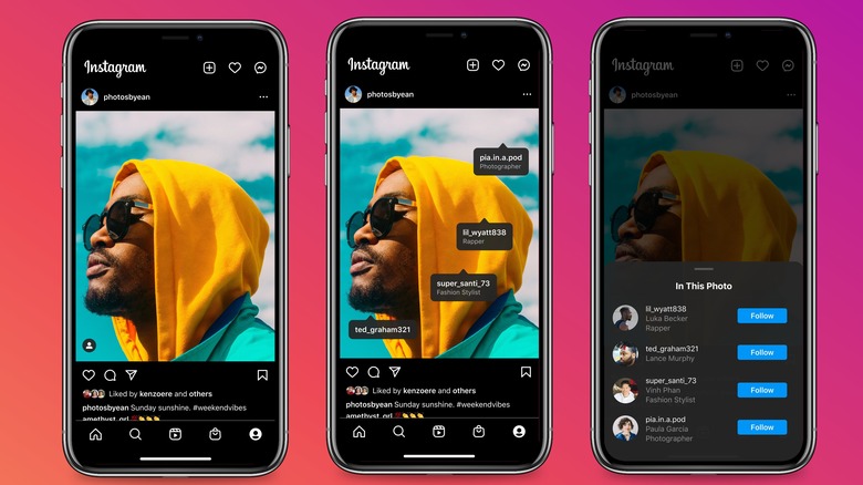 Instagram enhanced tags example