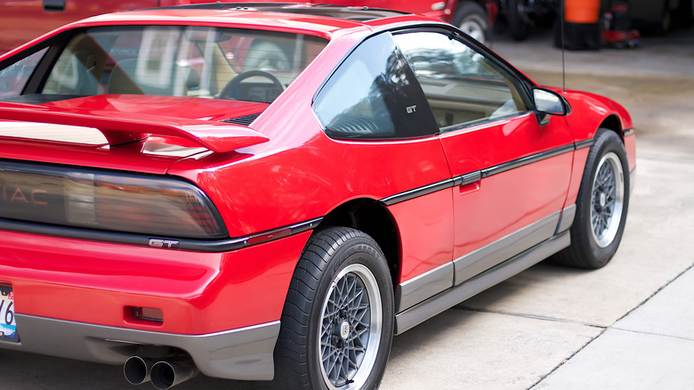 Red Pontiac Fiero GT