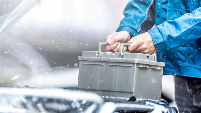 Car battery winter