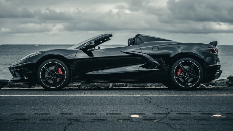 2021 Corvette C8 on road