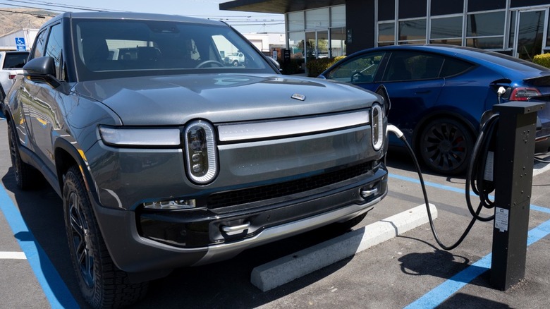 rivian and tesla charging