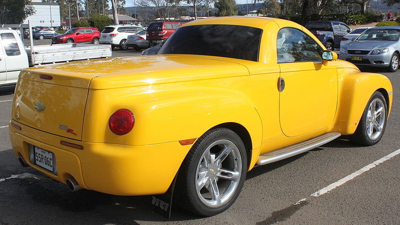 Chevrolet SSR parked passenger side rear