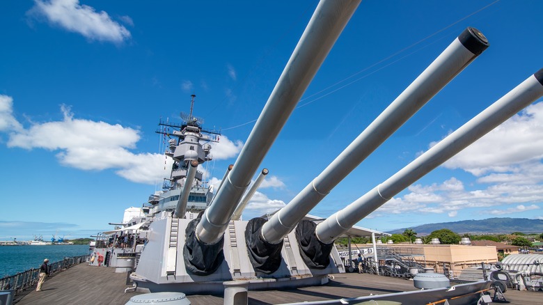Battleship in Pearl Harbor